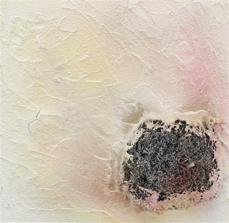 Ivana Montenegro, Implosione, 2006, tecnica mista e applicazioni su tela, cm....