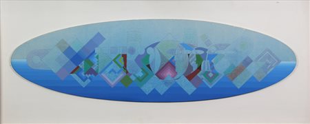 Concetto Tamburello, L'Occhio della Chiarezza, 1977, acrilico su tavola, cm....