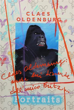 Enrico Manera, CLAES OLDENBURG, 2004, tecnica mista su tela emulsionata, cm....