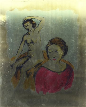 Domenico Purificato, Senza titolo, incisione su rame, cm. 50x40, firmata in...