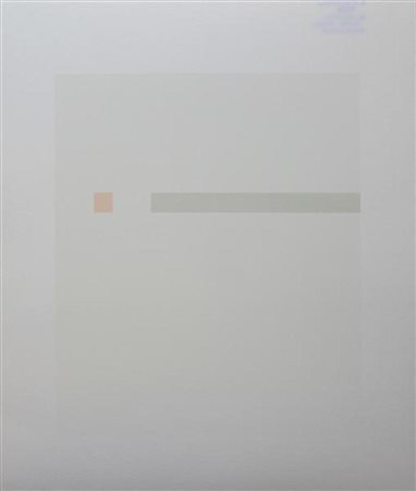 Antonio Calderara, Quadrato, 1972, serigrafia su carta, cm. 39x33, es. 59/60,...