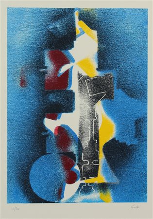 Paolo Conti, Senza titolo, litografia su carta, cm. 68x50, es. 10/60, firmata...