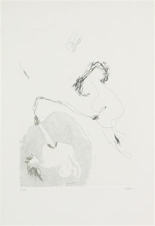 Giuseppe Rumi, Senza titolo, incisione su carta, cm. 30x21 (lastra cm....