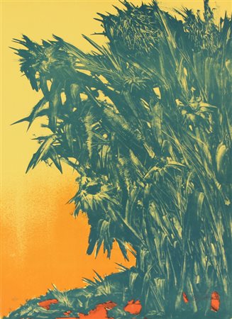 Alfredo Russo, Senza titolo, litografia su carta, cm. 70x50, es. 97/100,...