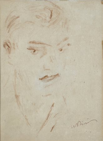 DE PISIS FILIPPO Ferrara 1896 - Milano 1956 Ritratto di giovane (1945- 48)...