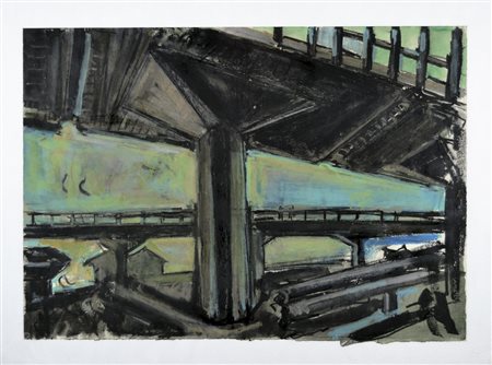 FRANGI GIOVANNI Milano 1959 Milano primo piano 1990 pastelli su cartoncino...