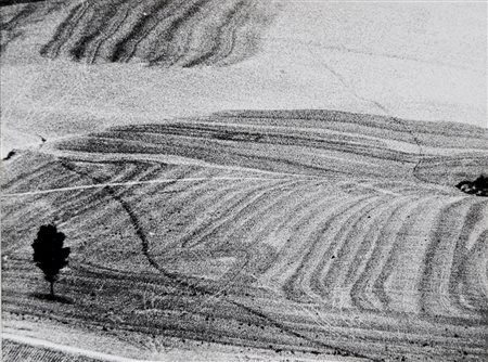 GIACOMELLI MARIO Senigallia 1925 - 2000 Paesaggio stampa ai sali di bromuro...