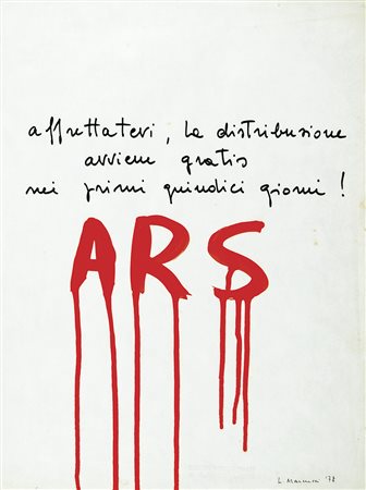 MARCUCCI LUCIA Firenze 1933 Ars 1978 tecnica mista su carta 44x32,5 firma e...