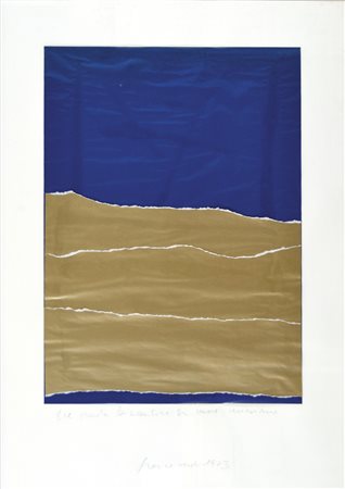 VERDI FRANCO Venezia 1934 - 2009 Tre onde bizantine su mare veneziano 1973...