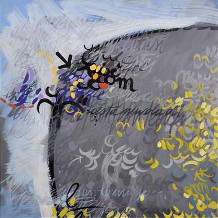 FONTANA GIOVANNI Frosinone 1946 Canti lessicali (parte I) 1986 acrilici su...