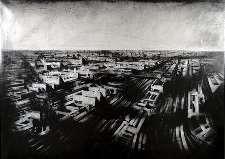 GUAITAMACCHI JONATHAN Londra 1961 Loved places view 2004 olio su tela 100x140...