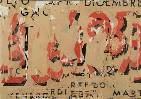 SCHULTZ RAOUL Isola Lero (Grecia) 1931 - Venezia 1971 Calendario collage su...