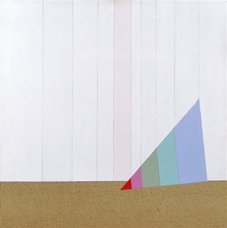 CARMI EUGENIO Genova 1920 Ribellione triangolare 1988 acrilici su tela 60x60...