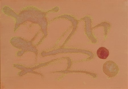 TURCATO GIULIO Mantova 1912 - Roma 1995 Saturno olio e tecnica mista su tela...