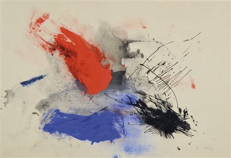 BACCI EDMONDO Venezia 1913 - 1978 Composizione 1959 tecnica mista su carta...