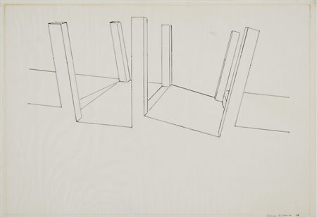 COLOMBO GIANNI Milano 1937 - Melzo 1993 Architettura cacogoniometrica 1980...