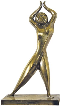 GUIDI VIRGILIO Roma 1892 - Venezia 1984 La donna inquieta 1951 scultura in...