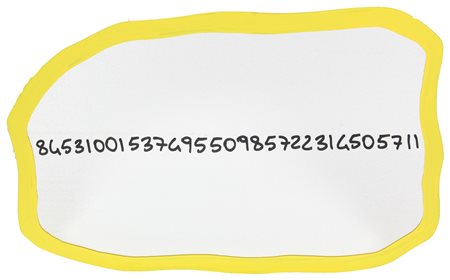 Michelangelo Pistoletto, Frattale, 1999/2000, specchio e smalto, cm. 56x76,...