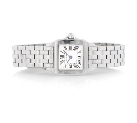 CARTIER CARTIER PARIS SANTOS DEMOISELLE SERIE ATTUALE. C. carré in acciaio...