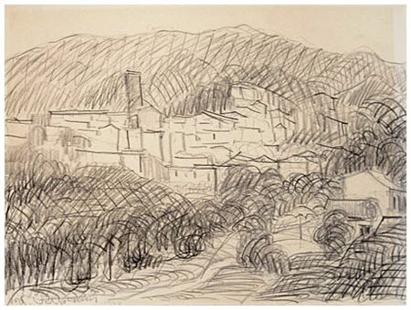 UMBERTO VITTORINI Barga 1890 - Milano 1979 Calci 1964 Matita nera su carta...