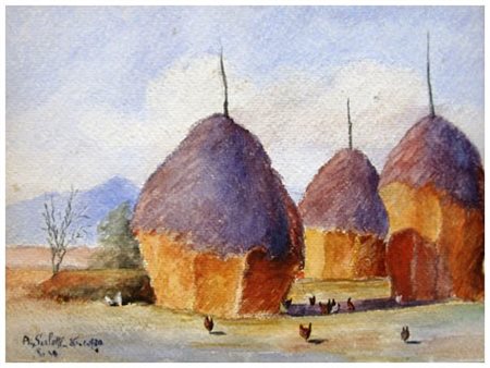 AUGUSTO SIRLETTI Pisa 1911 - Pisa 1941 Senza titolo 1930 Acquerello su...