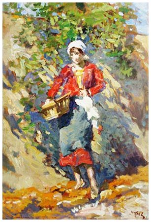 MARIO COCCHI Livorno 1898 - Livorno 1957 Senza titolo Olio su tavola 43 x...