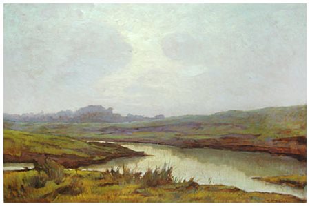 RENUCCIO RENUCCI Livorno 1880 - Livorno 1947 Senza titolo Olio su tavola 50 x...