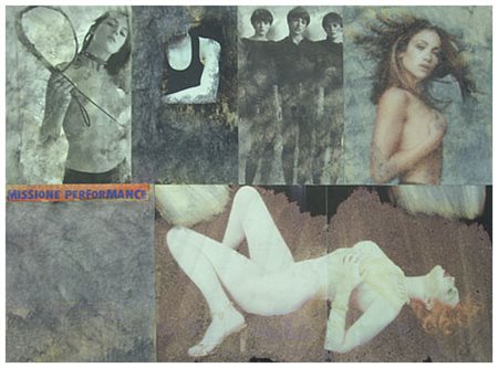 MALIPIERO (Piero Maffessoli) Brescia 1934 - Missione performance 2001 Collage...