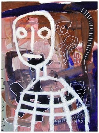 PAUL KOSTABI Whittier (USA) 1962 - Malathion mayhem 2003 Olio e t.m. su tela...