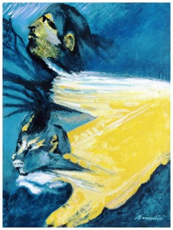 REMO BRINDISI Roma 1918 - Milano 1996 Senza titolo anni 70 Olio su tela 50 x...