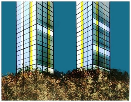 FERDINANDO COPPOLA Viareggio 1945 Senza titolo T.m., aerografo e collage su...