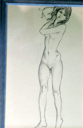 Lorenzo Alessandri "Nudino" Matita su carta cm 50x35. Autentica L'alfiere Arte