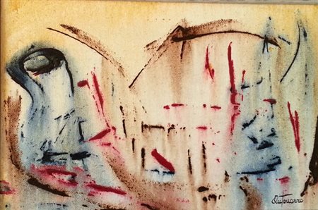 Bruno Antonazzo "Composizione" acrilici su tela cm 24x30