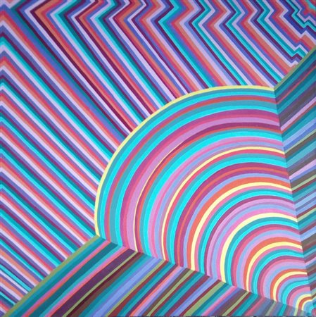 Maria Casalanguida " Commiato" Olio su tela cm 80x80.Autentica dell'Artistasu...