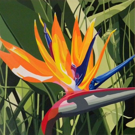 Mariangela Redolfini "all'improvviso" Acrilici su tela cm 40x40.Aut.dell'Artista