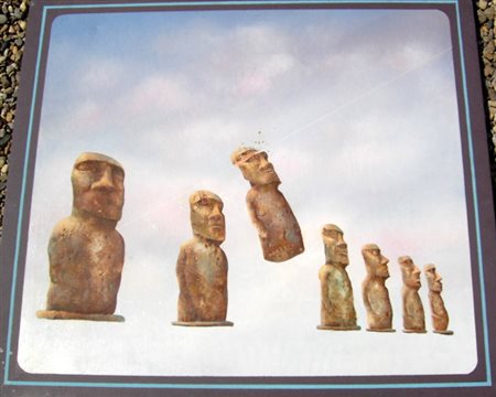 Walter Jervolino "I Guardiani"" olio su tela cm 80x100 certificato su foto...