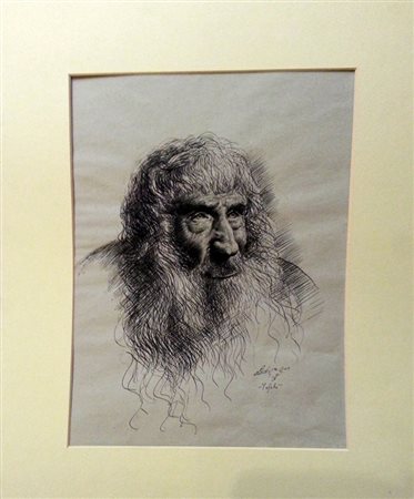 Alberto Lanteri "Profeta" china su carta cm 40x30