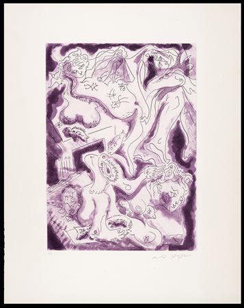 ANDRÈ MASSON Balagny 1896 - Parigi 1987 Les ninphes de fontain bleau...