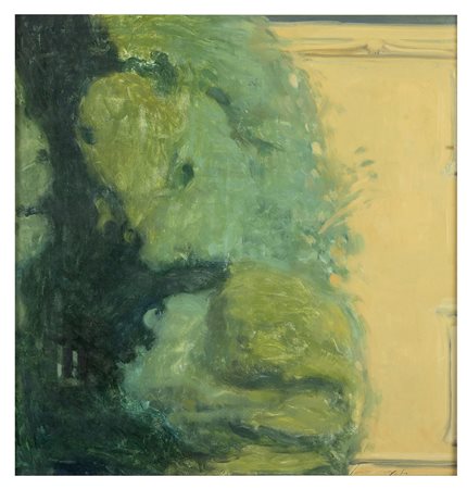 PIERO GUCCIONE Scicli 1935 l'albero, 1969 Olio su tela cm 40 x 35 Firma in...