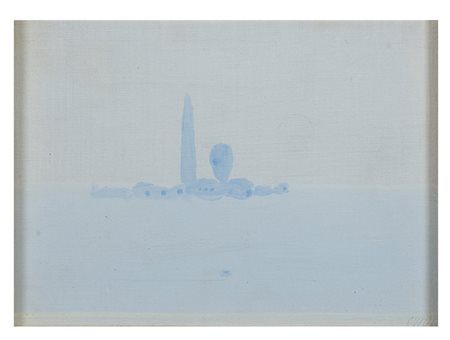 VIRGILIO GUIDI Roma 1891 - Venezia 1984 venezia Olio su tela cm 18 x 22 Firma...