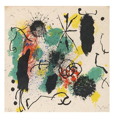 JOAN MIRO Barcellona 1893 - Palma di Maiorca 1983 Je travaille comme un...