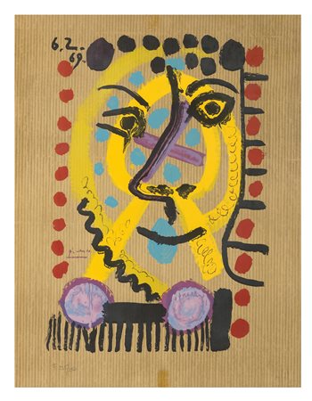 PLABLO PICASSO Málaga 1881 - Mougins 1973 Senza titolo, 1969 Litografia, ex....