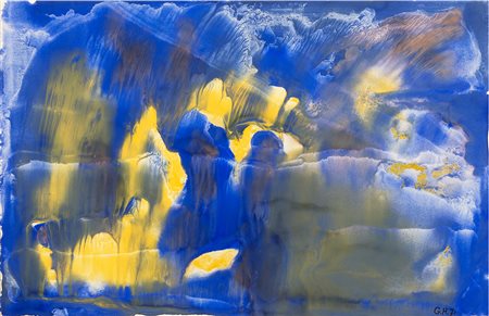 PITTORE ANNI SETTANTA Senza titolo, 1971 Acquerello e tempera su carta cm 33...