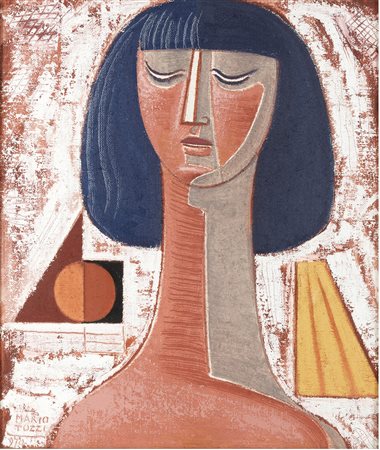 MARIO TOZZI Fossombrone 1895 - Parigi 1978 Senza titolo, 1970 Olio su tela cm...