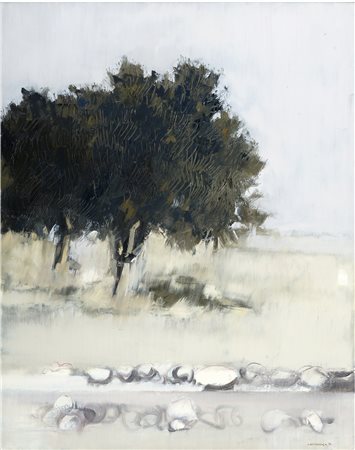 GIANCARLO CAZZANIGA Monza 1930 - 2013 Ricordo d'estate a Portonovo, 1970 Olio...