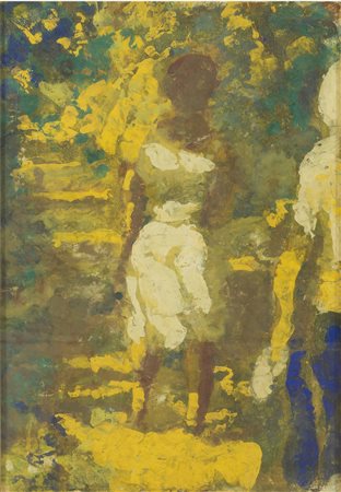 CARLO CORSI Nizza 1879 - Bologna 1966 Figura di donna, 1940 ca. Olio su...