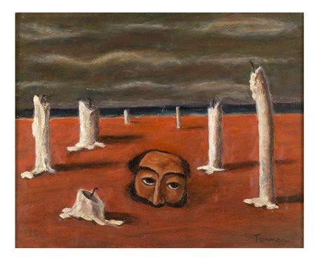 FIORENZO TOMEA Zoppè di Cadore 1910 - Milano 1960 Maschera e candele, 1940...