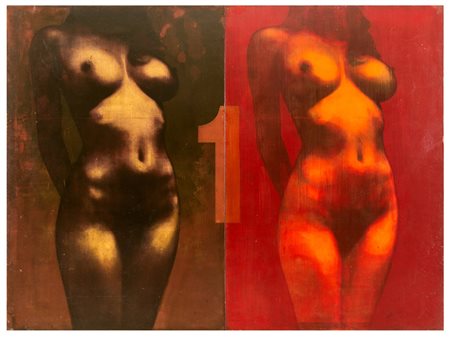 MASSIMO ATTARDI Treviso 1961 Senza titolo 2004 Dittico a stampa fotografica...