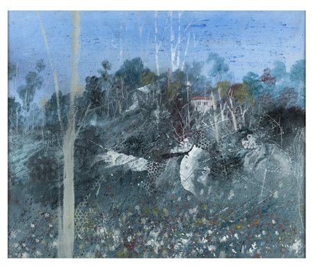 GIUSEPPE BANCHIERI Milano 1927 - Ronchi di Massa Carrara 1994 Figure nel...