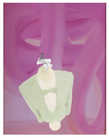 LOREDANA RACITI Khartoum 1959 Uomini rigidi Acrilico materico e collage su...